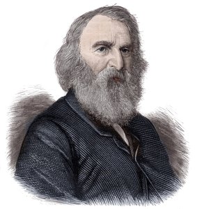 Porträt von Henry Longfellow, amerikanischer Dichter und Pädagoge von Unknown artist