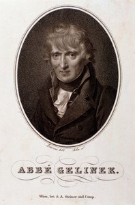 Porträt von Josef Gelinek (Joseph) (1758-1825) österreichischer Pianist, Komponist und Theologe Gravur. 19. Jahrhundert. Bologna, civico museo musico