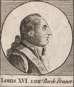 Porträt von Ludwig XVI. (1754-1793), König von Frankreich von 1774 bis 1791, dann König der Franzosen von 1791 bis 1792 - Ludwig XVI. König von Frankreich und Navarra von 1774 bis 1791, dann König der Franzosen von 1791 bis 1792 - Gravur aus „Instruction s