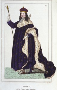 Porträt von Ludwig XV. (1710 - 1774), König von Frankreich (1830) von Unknown artist