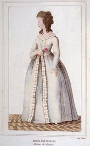 Porträt von Marie Antoinette (1755-1793) Gravur 1830