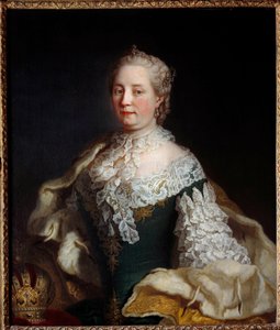 Porträt von Maria Theresia von Österreich Habsburg-Lothringen (Maria Theresia I. von Ungarn) (1717-1780). Anonymes Gemälde des 18. Jahrhunderts. Nancy, Musée Historique Lorrain