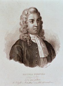 Porträt von Niccola Porpora (Gravur) von Unknown artist