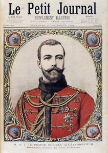 Porträt von Nikolaus II. von Russland als junger Mann - in „Le Petit Journal“ vom 11.11.1894