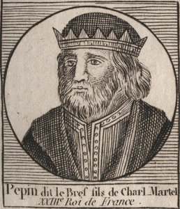 Porträt von Pippin III genannt Pippin der Kurze von Unknown artist