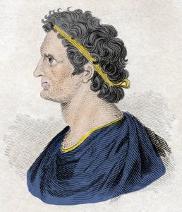 Porträt von Pharao Ptolemaios II. Philadelphos (Ptolemy II Philadelphus) (ca. 309-246 v. Chr.). Gravur des 19. Jahrhunderts