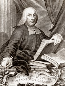 Porträt von Pietro Trapassi, genannt Pietro Metastasio (1698-1782) italienischer Dichter und Librettist