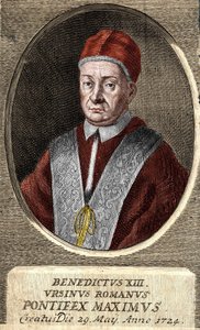 Porträt von Papst Benedikt XIII. (Vincenzo Maria Orsini) (1649 - 1730), 243. Papst