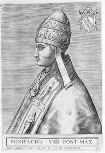Porträt von Papst Bonifatius VIII. (Benedetto Caetani genannt Bonifatius VIII.)
