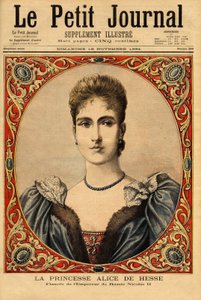 Porträt von Prinzessin Alix von Hessen (oder Alexandra von Hessen-Darmstadt)