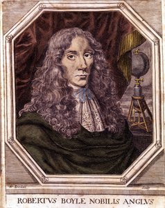Porträt von Sir Robert Boyle (1627-1691), anglo-irischer Physiker und Chemiker