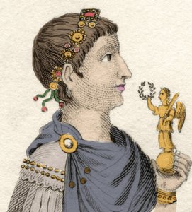 Porträt des oströmischen Kaisers Flavius Arcadius (377-408)