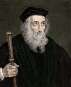 Porträt des englischen Theologen und Reformers John Wyclif (oder Wycliff oder Wycliffe)