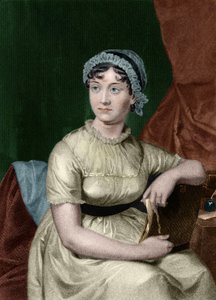 Porträt der englischen Schriftstellerin Jane Austen (1775-1817). Gravur aus dem Buch „Portrait gallery of eminent men and women of Europe and America“ von Evert Augustus Duyckinck (1816-1878). 1893, Bd. 1