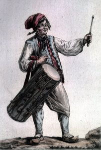 Porträt des französischen Tenors Antoine Trial (1736 - 1795) in der Rolle des Père la Joie in „Die Erntearbeiter“ von André Modeste Grétry (1741 - 1813), Paris 1787 von Unknown artist