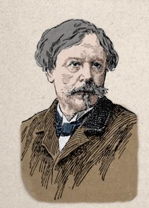 Porträt des Schriftstellers Edmond de Goncourt (1822-1896), 19. Jahrhundert