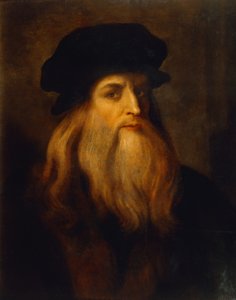 Vermutliches Selbstporträt von Leonardo da Vinci (1452-1519), ein unbekannter Künstler