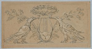 Entwurf für die Dekoration eines länglichen Panels von Unknown artist