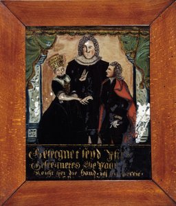 Protestantische Hochzeit im Elsass: der Segen der Ehepartner von Unknown artist