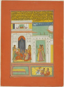 Raga Dipak, Seite aus einem Jaipur Ragamala Set