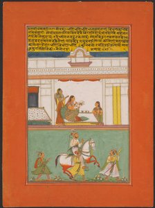 Ragini Dhanashri, Seite aus einem Jaipur Ragamala Set von Unknown artist