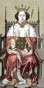 Richard II. (1367-1400). König von England. Gravur aus dem 18. Jahrhundert.