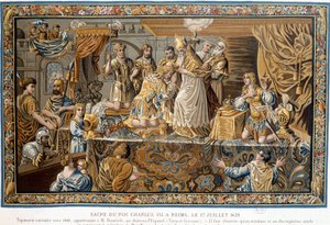 Heiliger König Karl VII. in Reims am 17. Juli