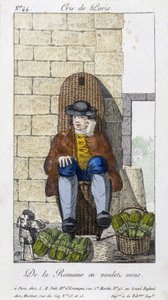 Salathändler - in „Cris de Paris“, Anfang 19. Jahrhundert von Unknown artist