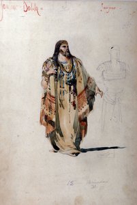 Samson-Kostüm für die Oper „Samson und Dalila“ von Camille Saint-Saëns. 1877 von Unknown artist