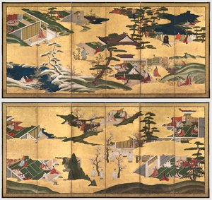 Szenen aus der Geschichte von Genji