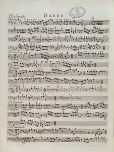Notenseite der Periodischen Symphonie von Karl Ditters von Dittersdorf