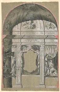 Seitenkapelle mit Figuren der Nächstenliebe, der Jungfrau und Heiligen von Unknown artist