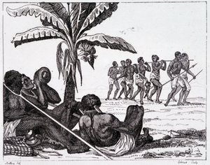 Sklavenhandel auf einer Reise - in „Bilderbuch Frankreich“, T.III