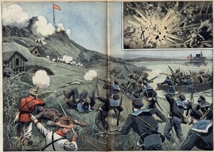 Spanisch-Amerikanischer Krieg oder Kubanischer Unabhängigkeitskrieg (1868-1898) zwischen Spanien und Nordamerika von Unknown artist
