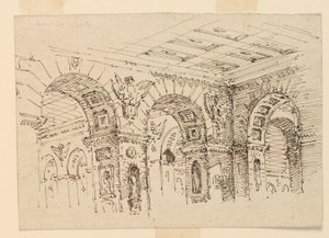 Bühnenbild, Palastinterieur von Unknown artist