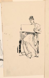 Studie einer jungen Frau von Unknown artist