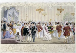 Der Ball am Hof - in "Ritter von England" von J. Whatman, Ed. T. M