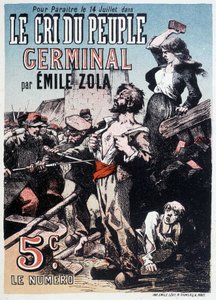 Der Schrei des Volkes von Germinal von Emile Zola, ca. 1890 von Unknown artist