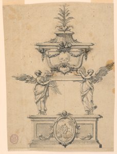 Die Erhebung eines Reliquienschreins eines Schädels von Unknown artist