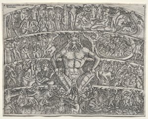 Die Hölle nach Dante, nach dem Fresko im Campo Santo in Pisa von Unknown artist