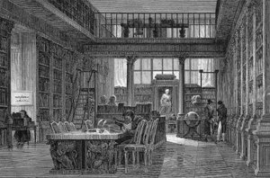 Das Institut de France in Paris - Lesesaal des INSTITUT DE FRANCE