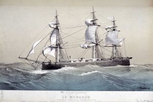 Die Monarch, englische Flotte, ca. 1850 von Unknown artist