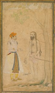 Der Mogulprinz Parvez und ein Heiliger von Unknown artist
