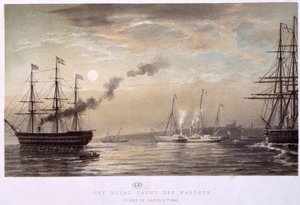Die königliche Yacht vor Margate: Königliche Yacht von England, eine Nacht im März 1863. von Unknown artist