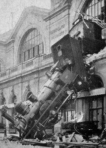 Der Unfall am Bahnhof Montparnasse in Paris am 25. Oktober