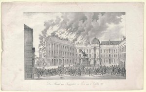 Der Brand am Josephsplatz in Wien