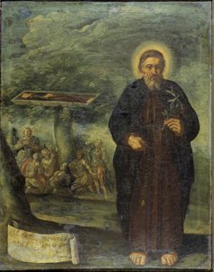 Der selige Gerard Mecatti. Porträt von Bruder Gerard genannt Gerard Tenque, Gründer der Krankenhausbruderschaft von Jerusalem (die Hospitäler des Heiligen Johannes), die zum Orden von Malta wurde. Anonymes Gemälde der neapolitanischen Schule von Unknown artist