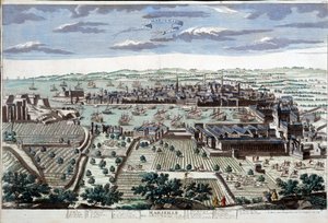 Die Stadt und der Hafen von Marseille im 18. Jahrhundert - B.N.