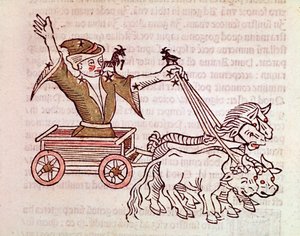 Das Sternbild der Zecke (Detail) aus „Poeticon astronomicon“ zugeschrieben dem römischen Historiker Hygin von Unknown artist