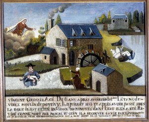 Das Wunder des Kindes Vincent Grosair, das von Sainte Anne vor dem Ertrinken gerettet wurde, 13. Juli